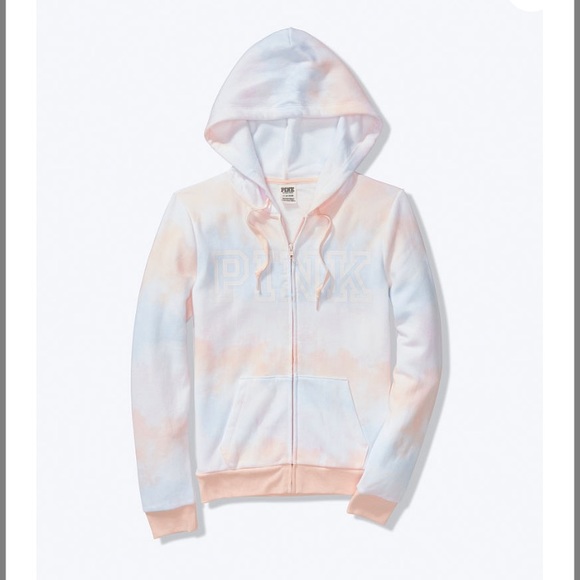 NEW!! VS PINK tie dye everyday lounge hoodie! - Picture 3 of 9